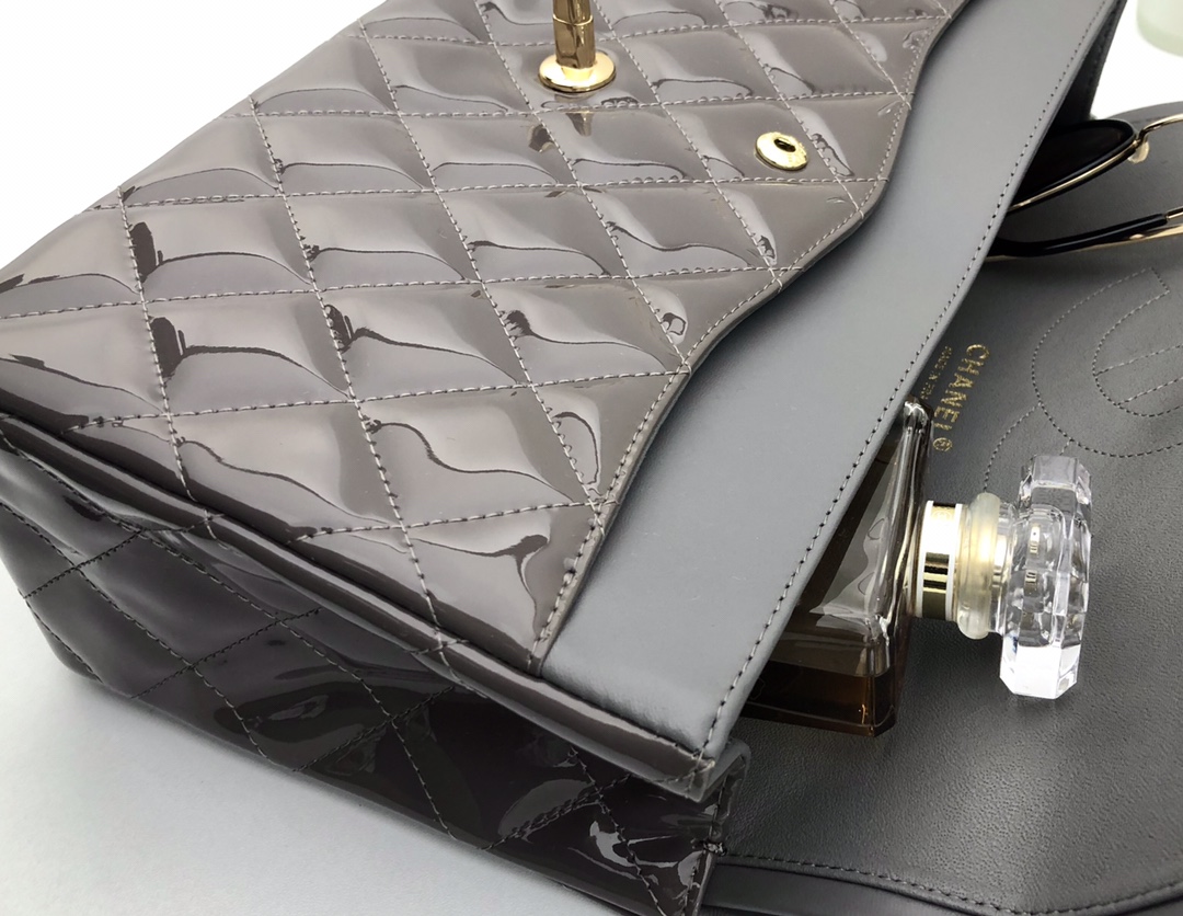 Ch@nel Flap Bag-Gold Hardware-30CM