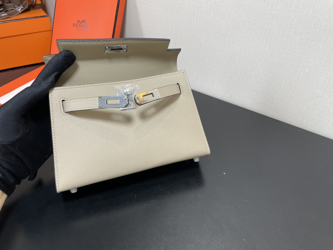 H**mes kelly-gold&silver hardware-19cm