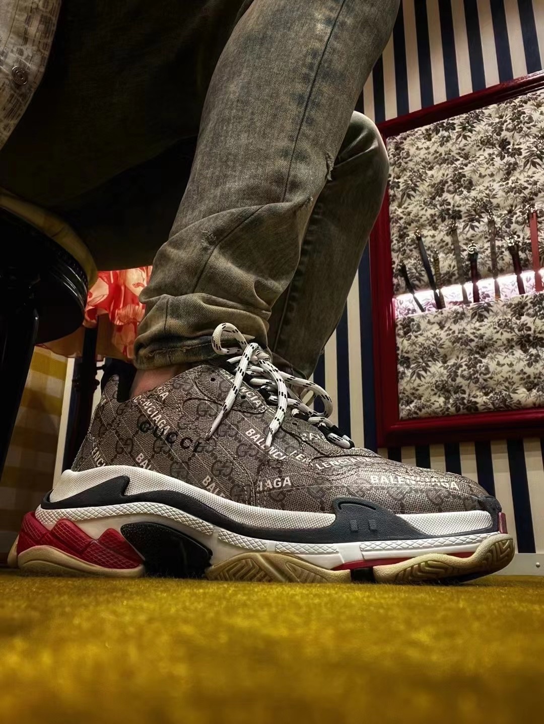 ba*len*cia*ga triple sneakers&G*u*i