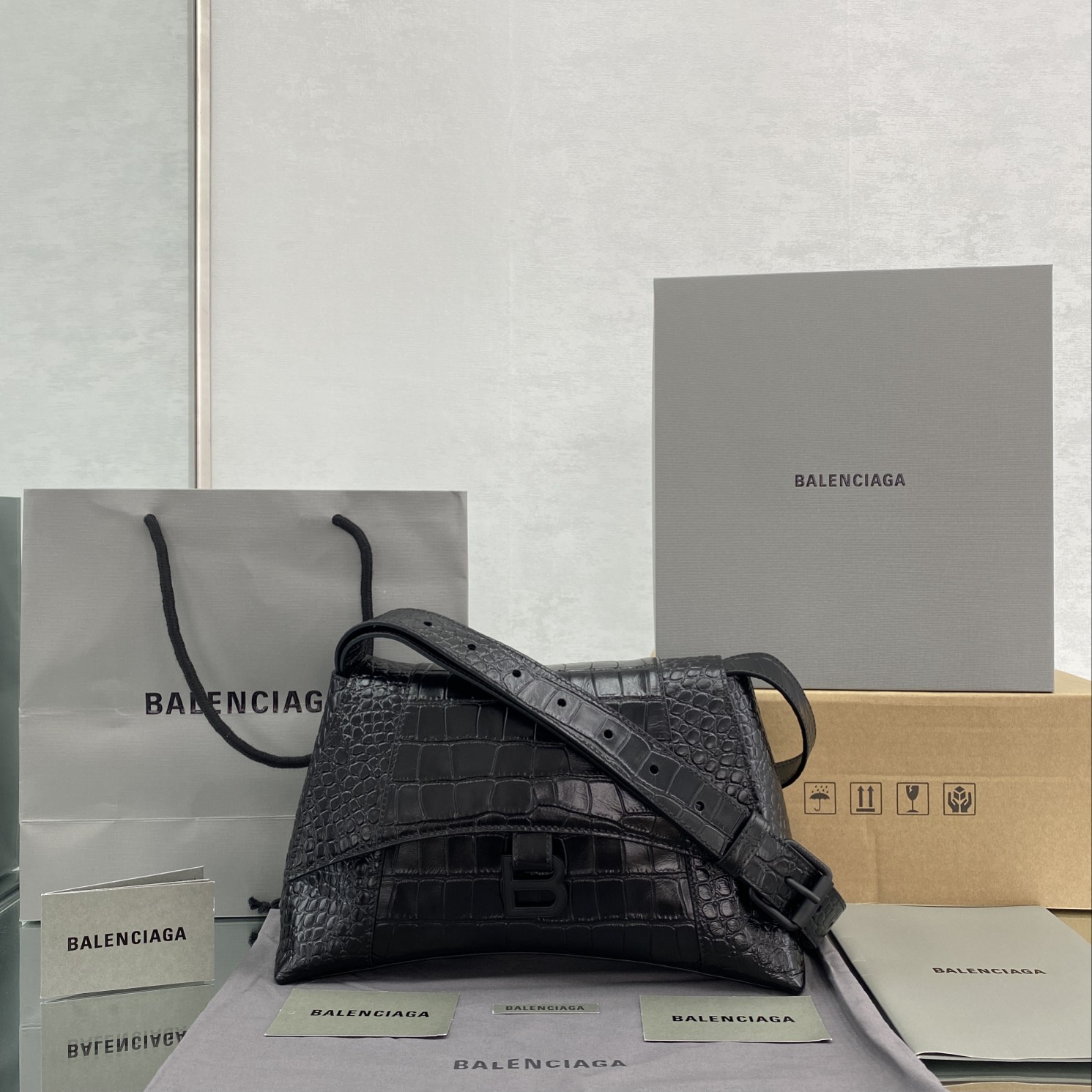Ba*len*cia*ga hourglass bag-29*10*18cm