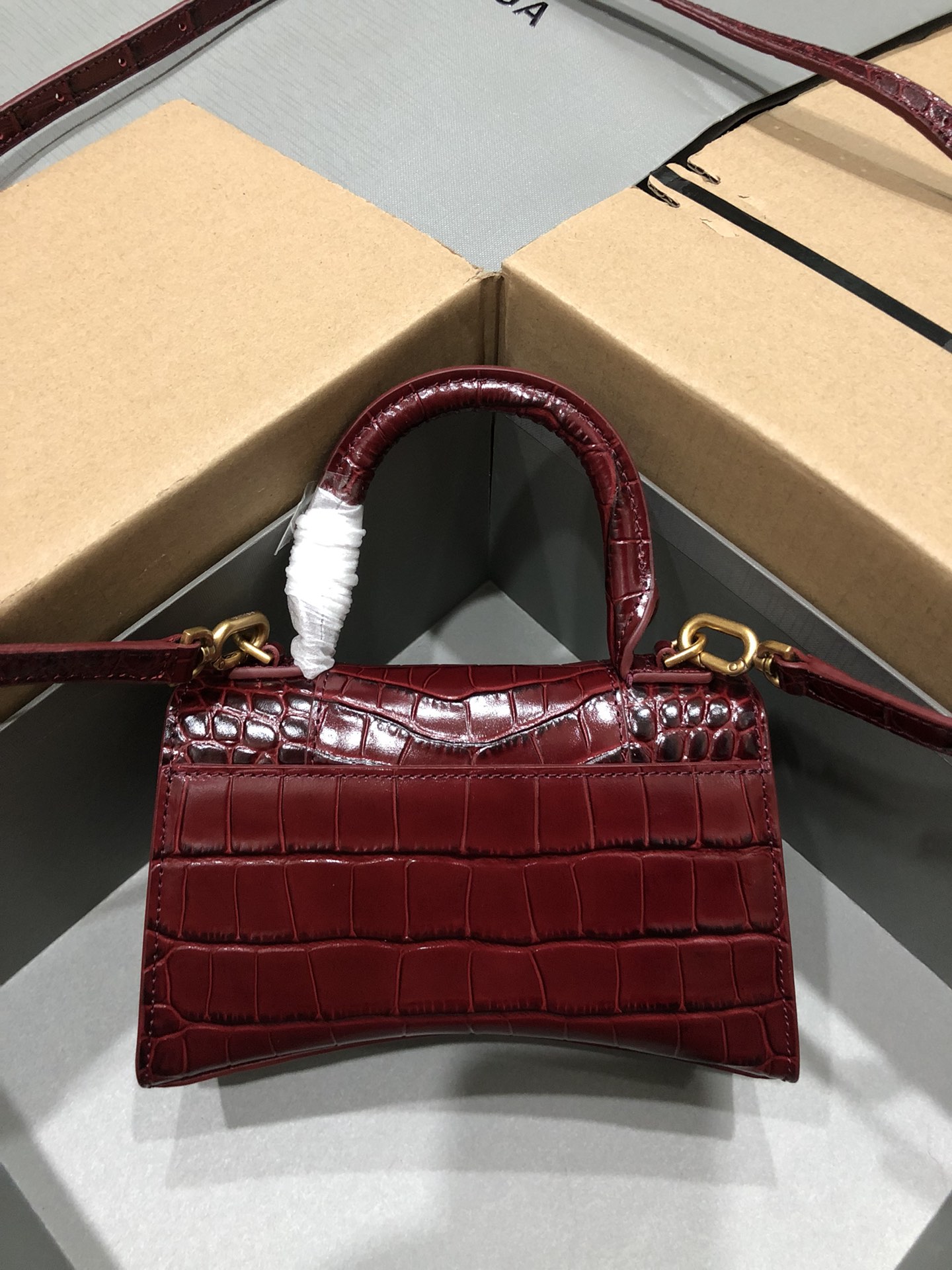 Ba*len*cia*ga small hourglass bag-13*8*19cm