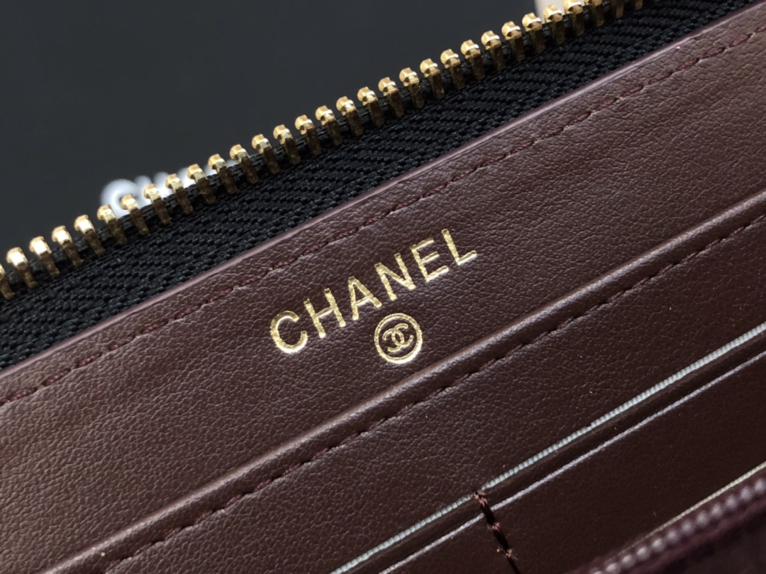 Ch@nel Wallet-Gold Hardware-19*10CM