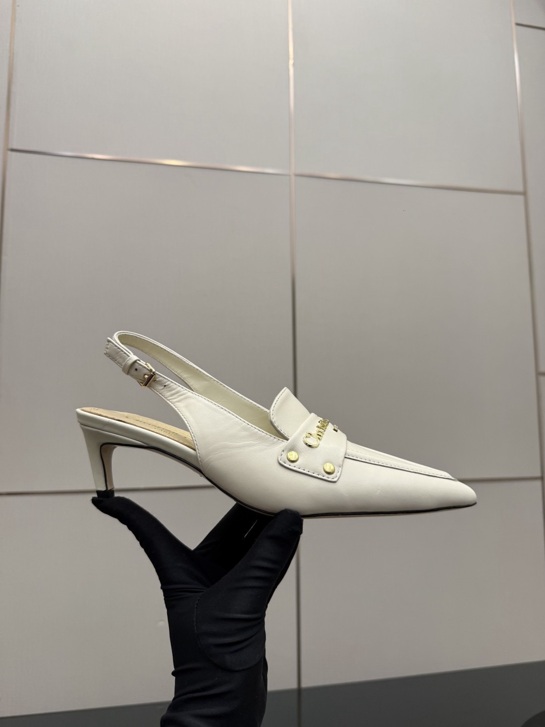 D*or Boy Leather Slingback Pump-5/8CM