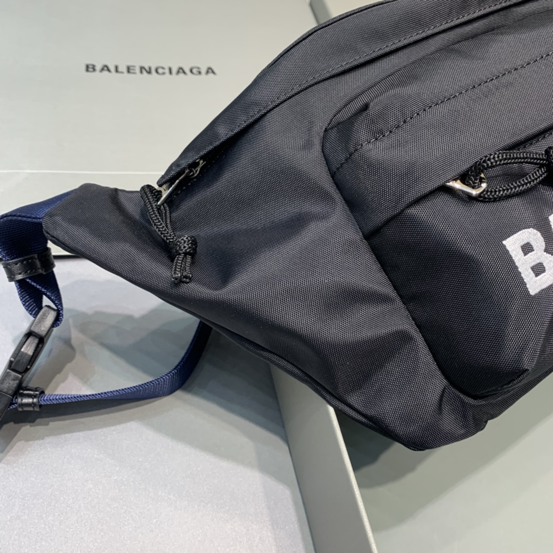 Ba*len*cia*ga wheel logo waist bag-23*5*20cm