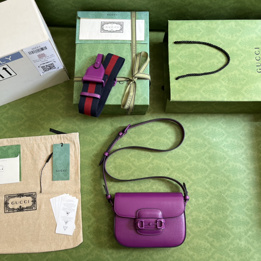 G*u*i 1955 horsebit shoulder bag-20.6*14.4*5.1cm