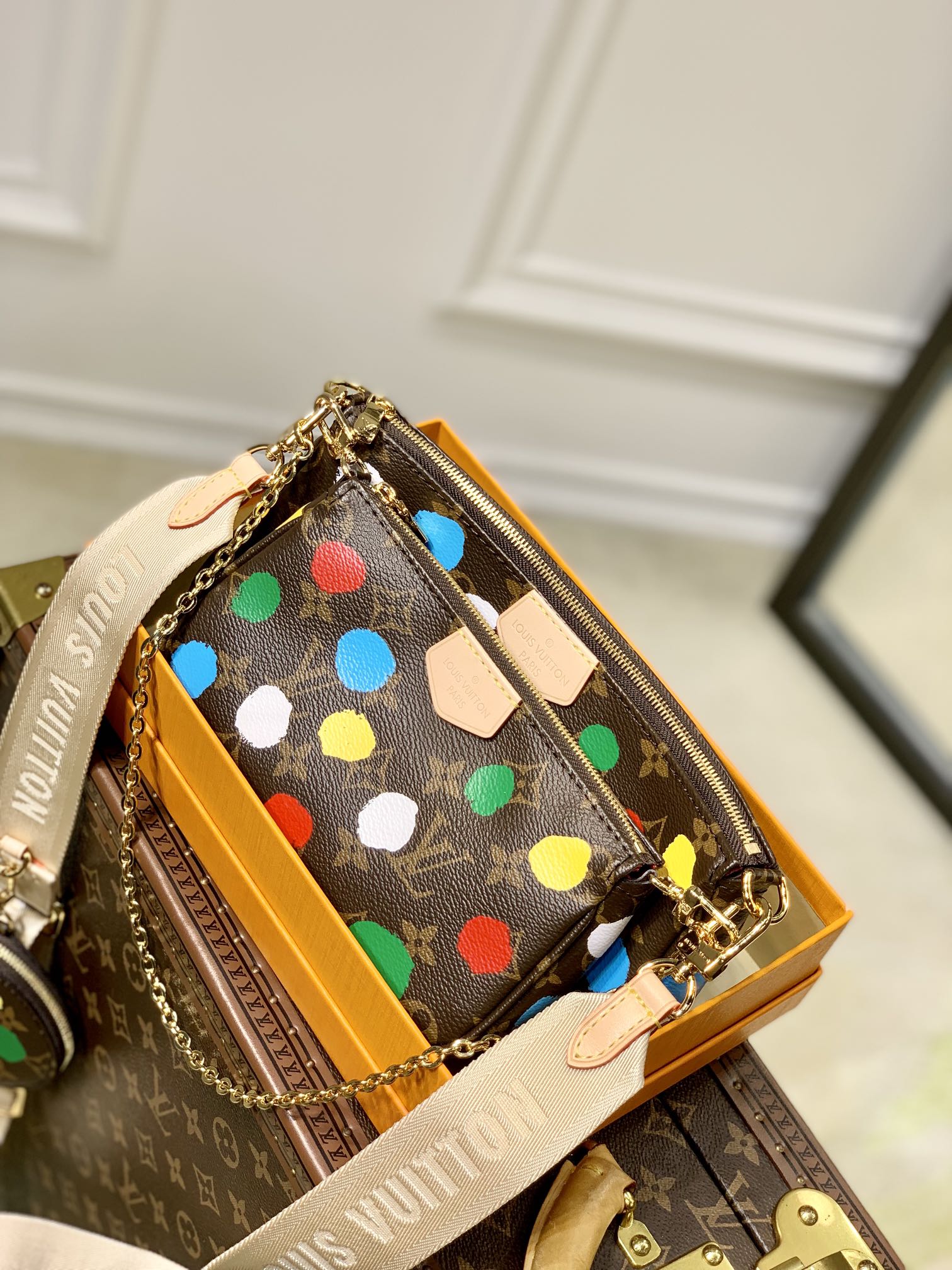 l0*is V*t0n x yk multi pochette accessoires-25*13&20*11*10cm