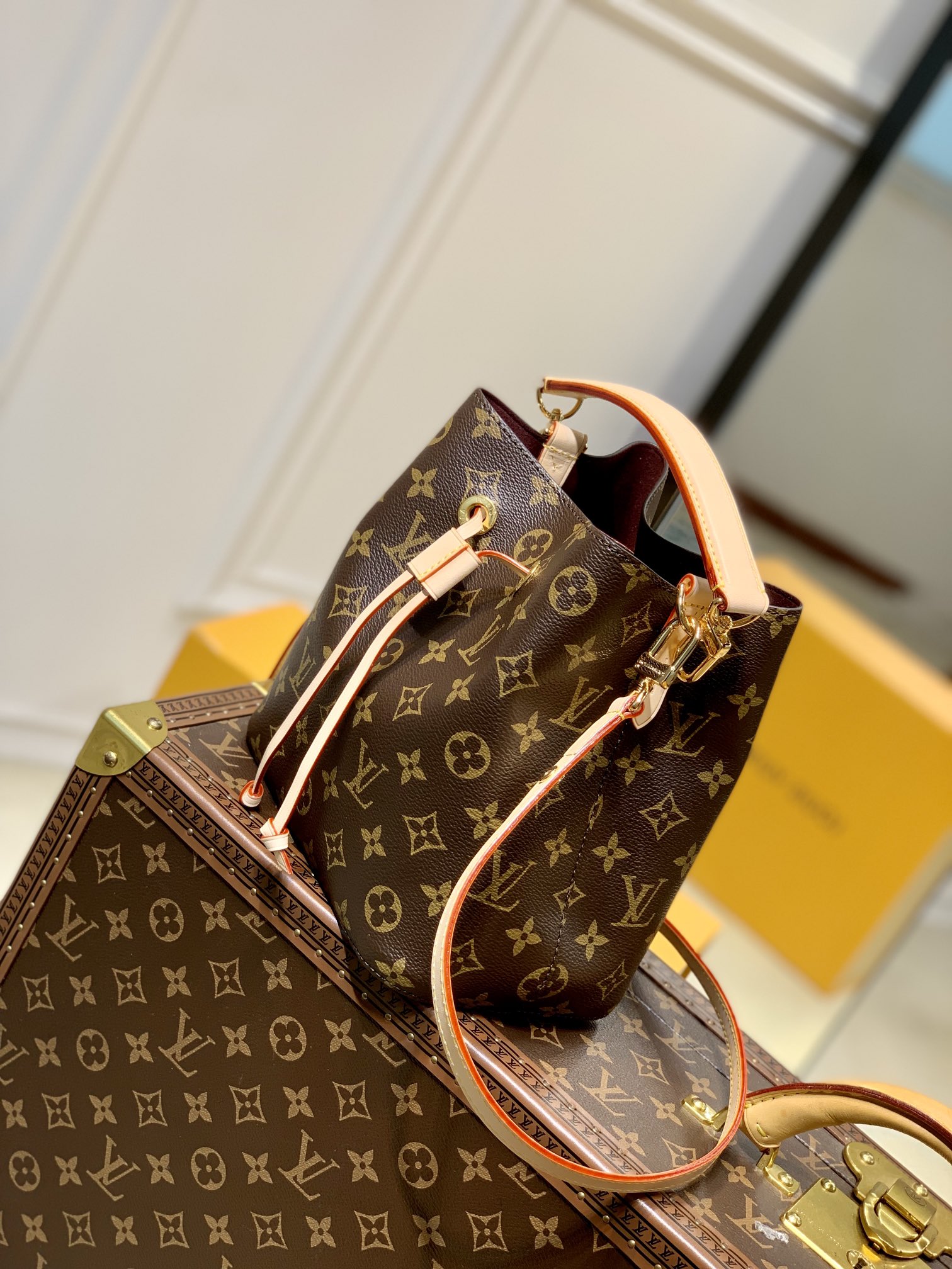 l0*is V*t0n néonoé bucket bag -m46581-20 x 20 x 13cm