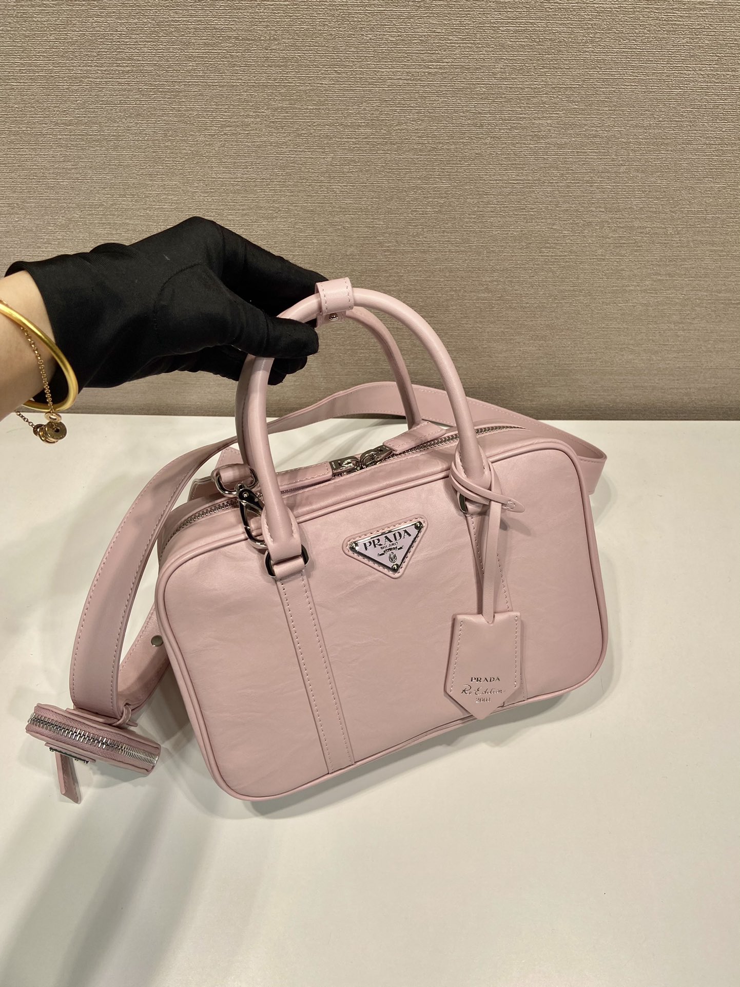 Pra*a 1bb092 boston tote-24*15.5*7cm