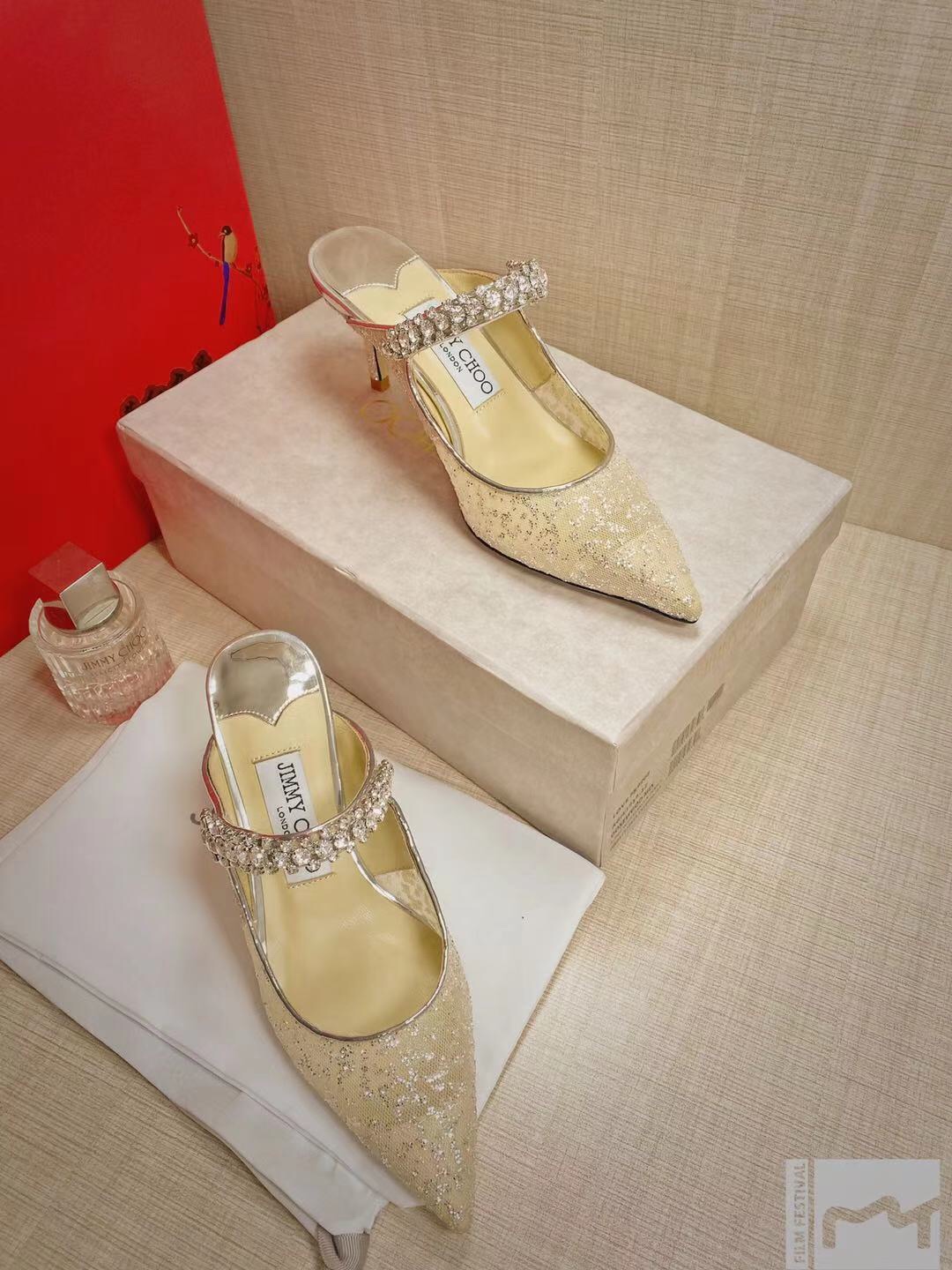 Ji*y Ch* heel-8.5/6.5cm