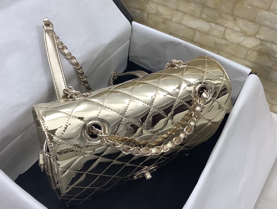 Ch@nel 2024SS Backpack & Star Coin Purse-18.5*23.5*8.5CM