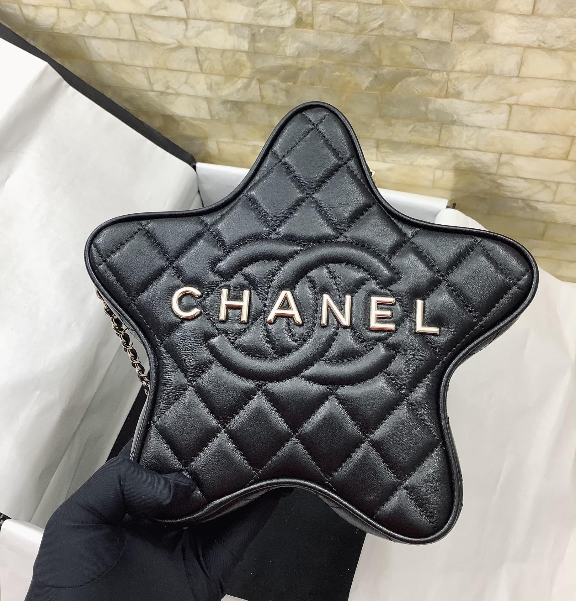 Ch@nel 2024SS Star Coin Purse-22.5 *22.5 *6CM