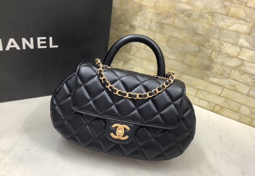 Ch@nel 2024SS Grip Mini Bag-13.5*23.5*5.5CM
