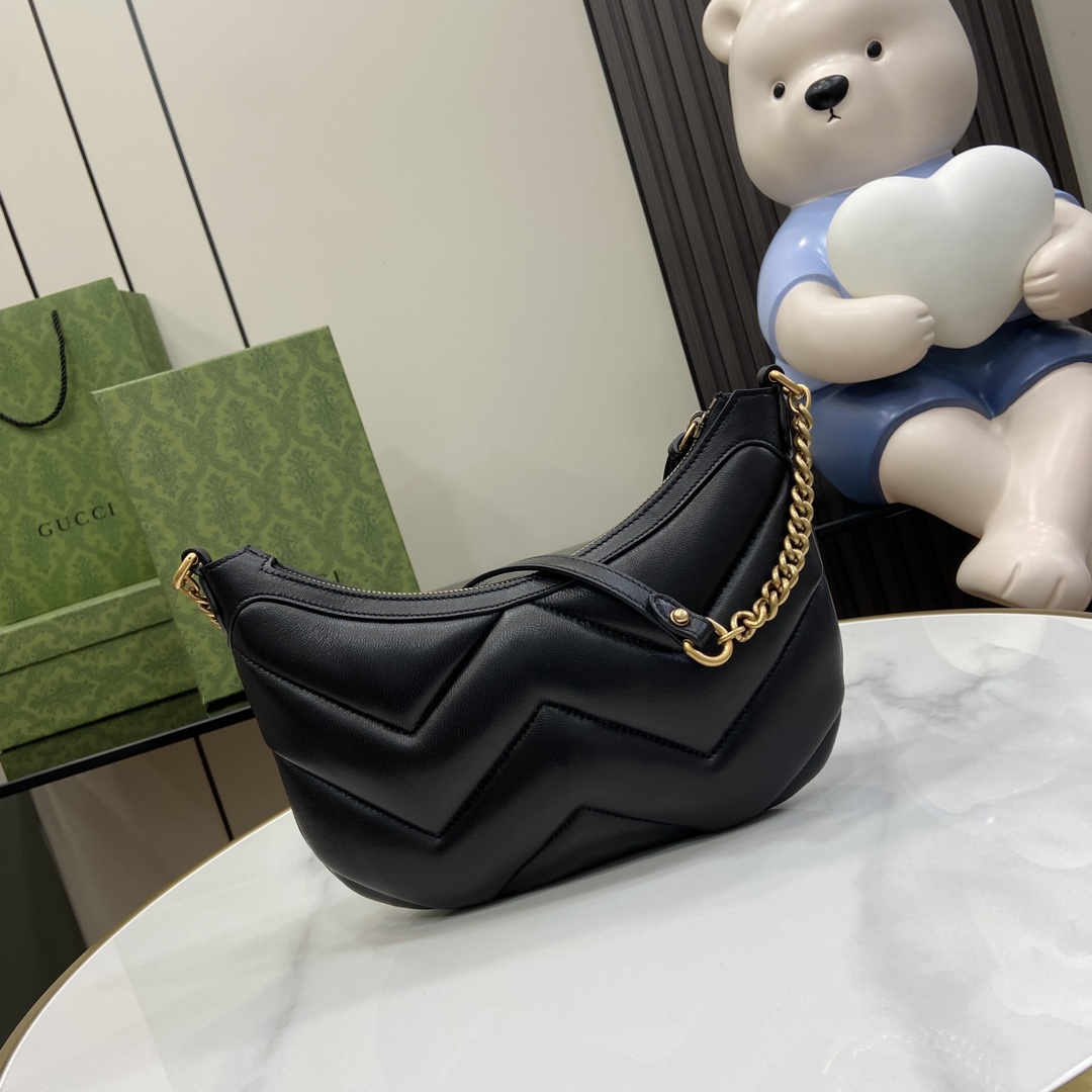 G*u*i gg marmont moon bag-17*26*4cm
