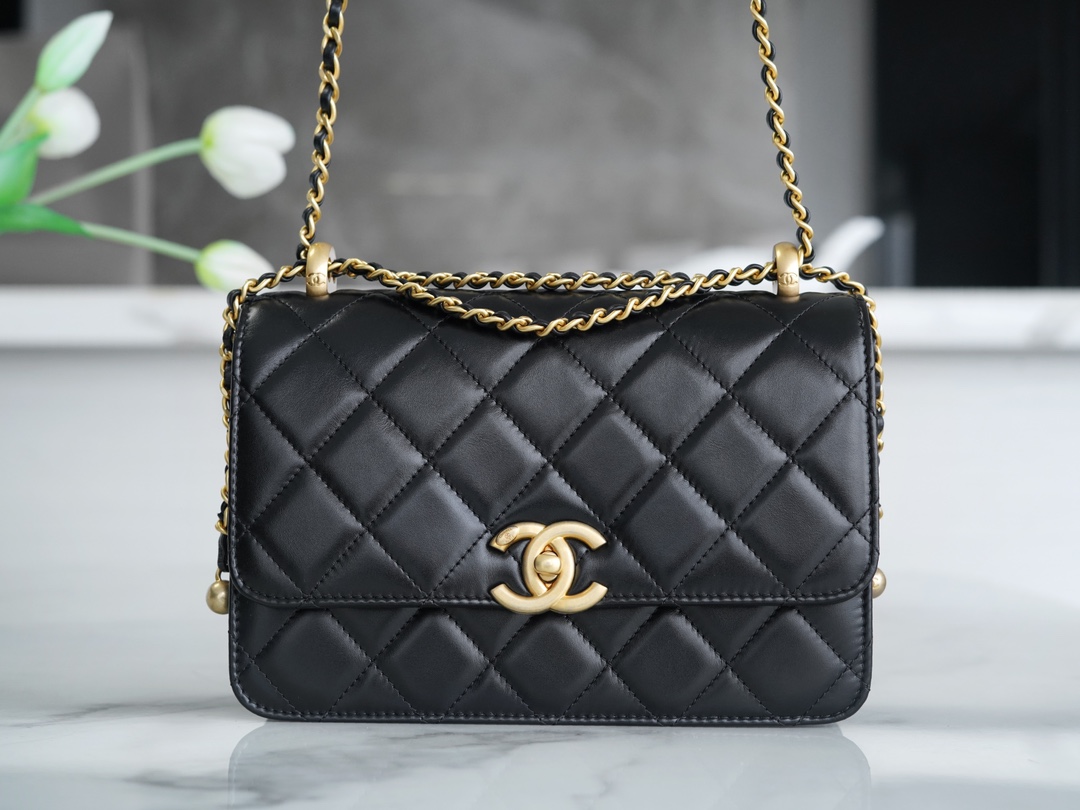Ch@nel Flap Bag-14.5*22*8CM