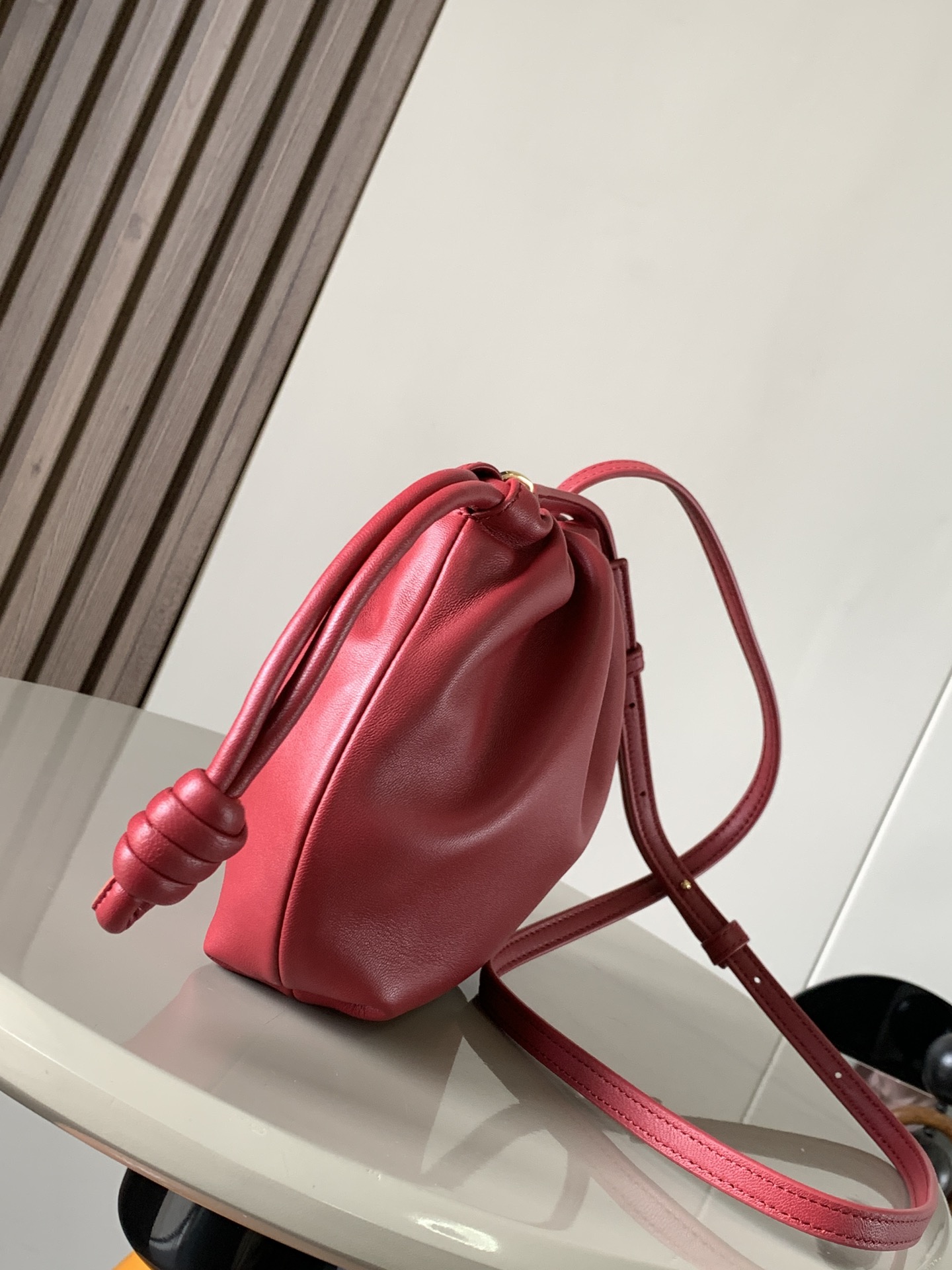 L0ew* mini flamenco purse bag-23*17*5.5cm