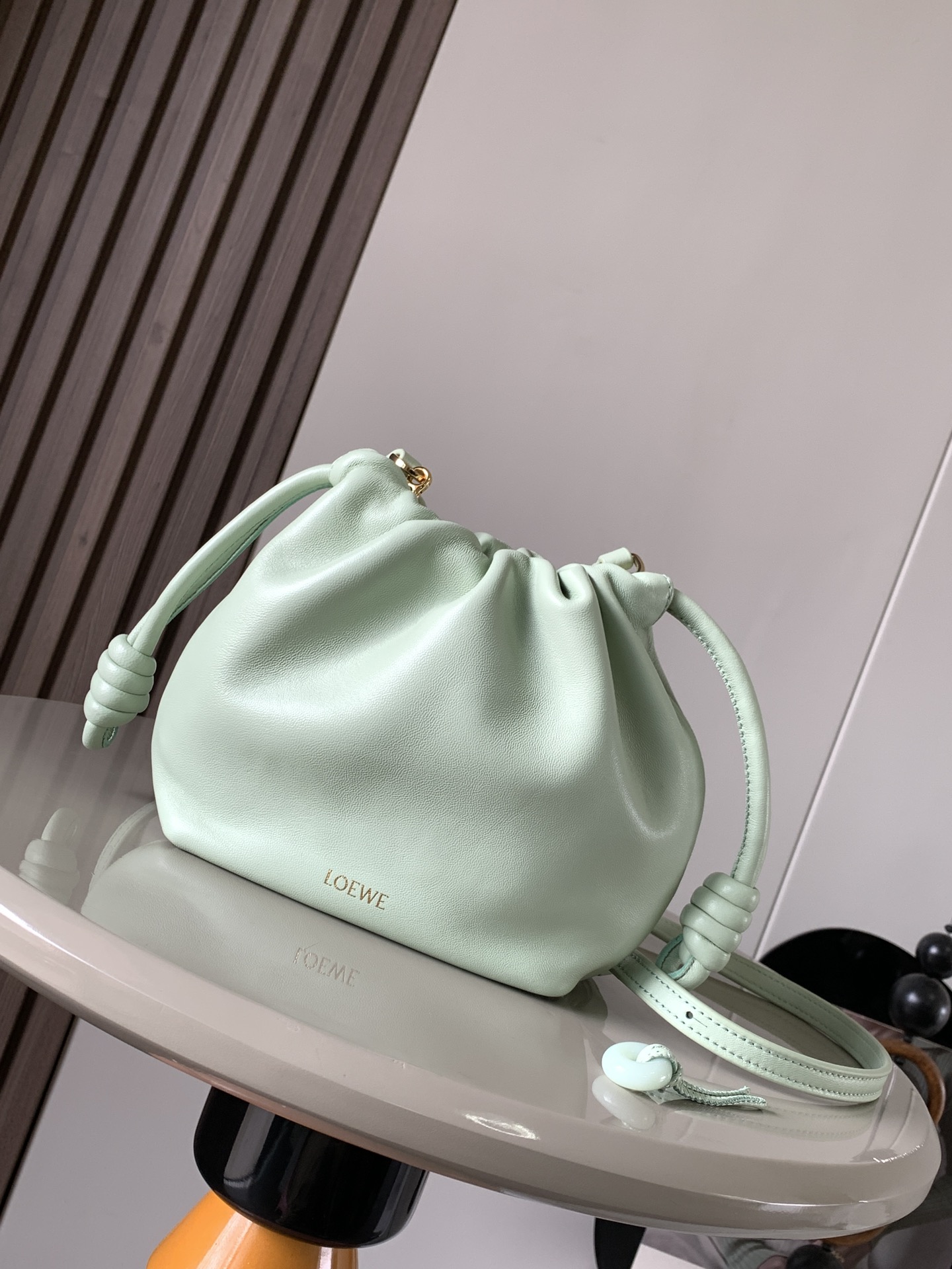 L0ew* mini flamenco purse bag-23*17*5.5cm