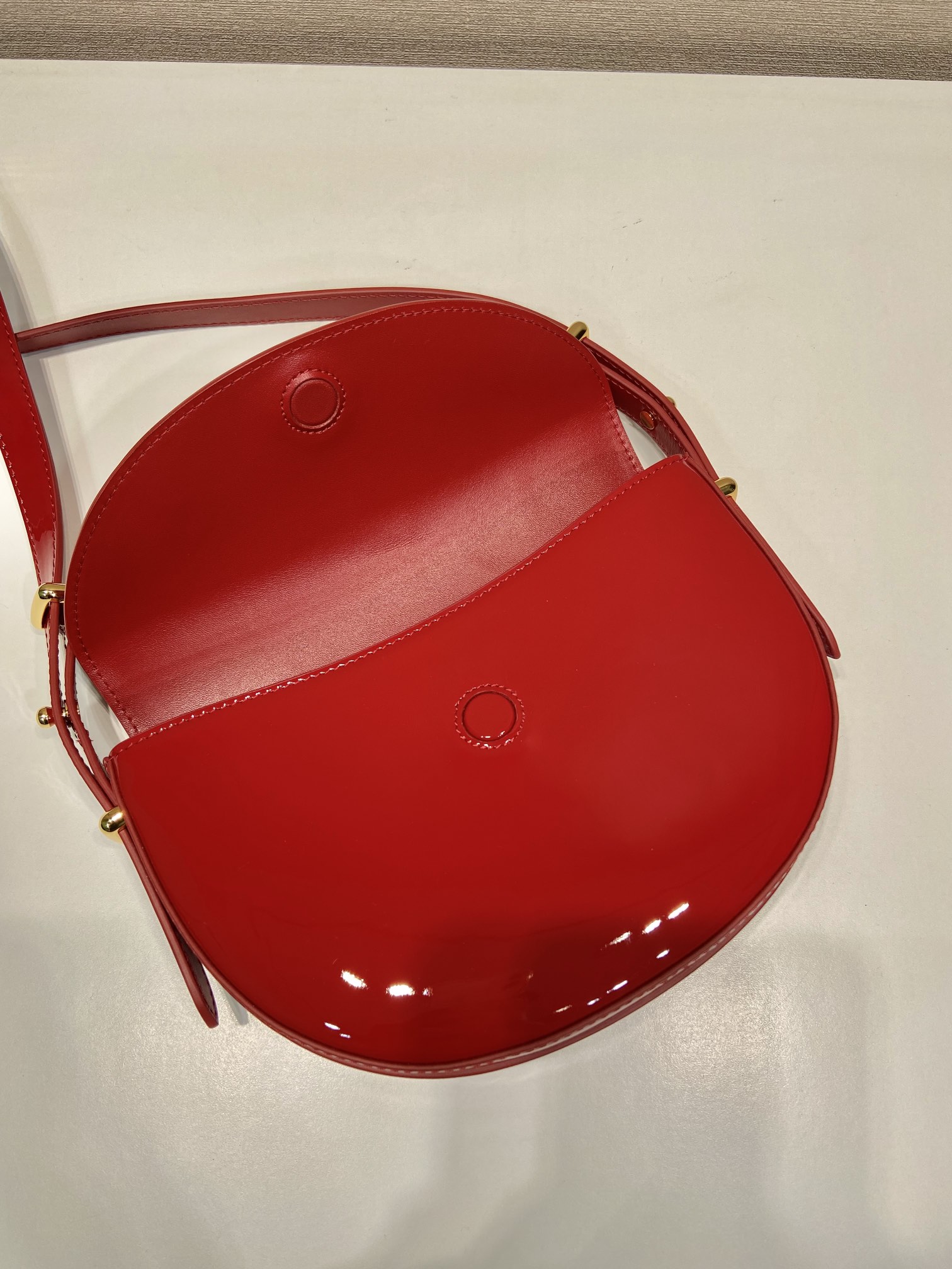 Pra*a 1ba349 saddle bag-21*17*6cm