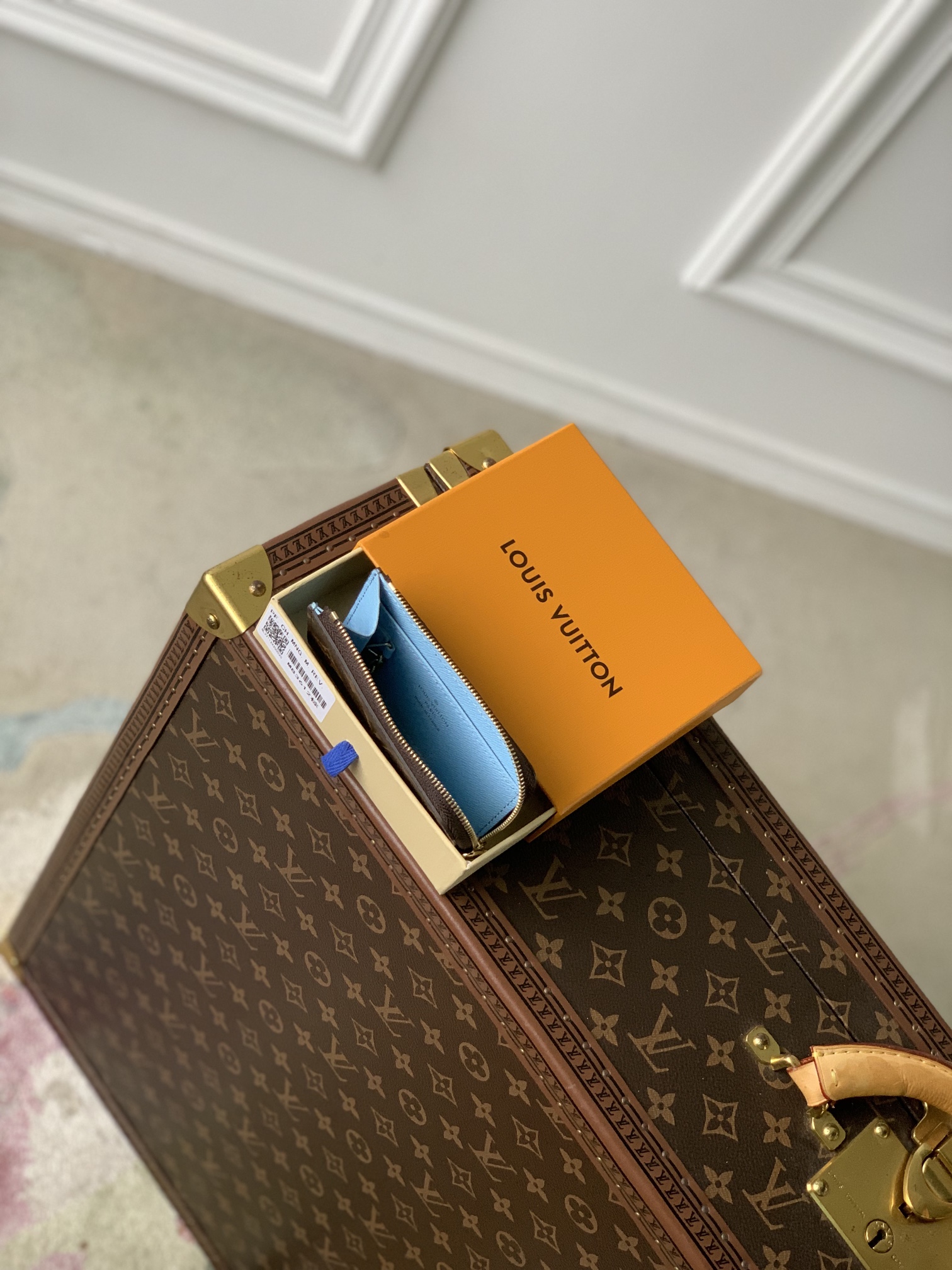 l0*is V*t0n noa wallet-(blue inside)n40632-11x7x1.5cm