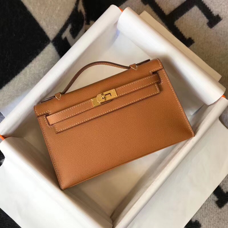 H**mes mini kelly pochette-epsom leather-22cm