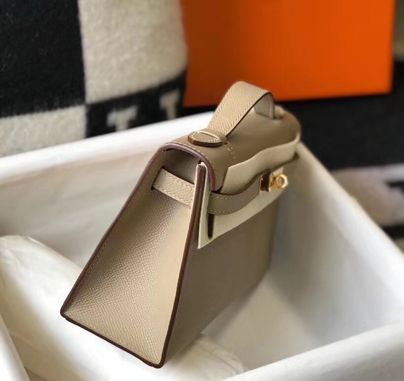 H**mes mini kelly pochette-epsom leather-22cm