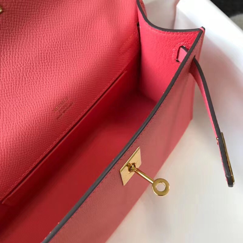 H**mes mini kelly pochette-epsom leather-22cm