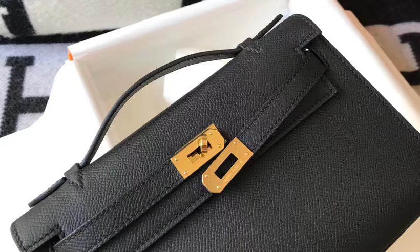 H**mes mini kelly pochette-epsom leather-22cm