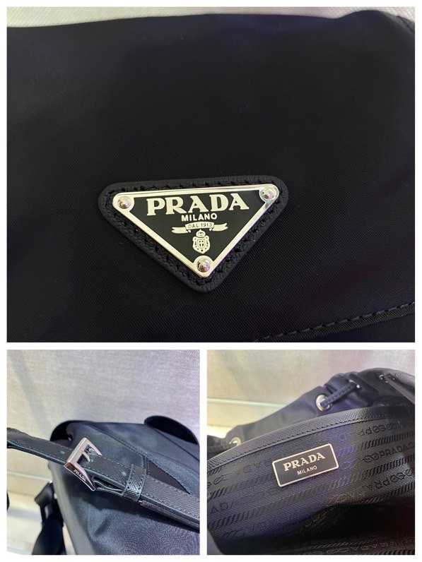 Pra*a re-nylon 1bz677 backpack-12*23.5*28cm
