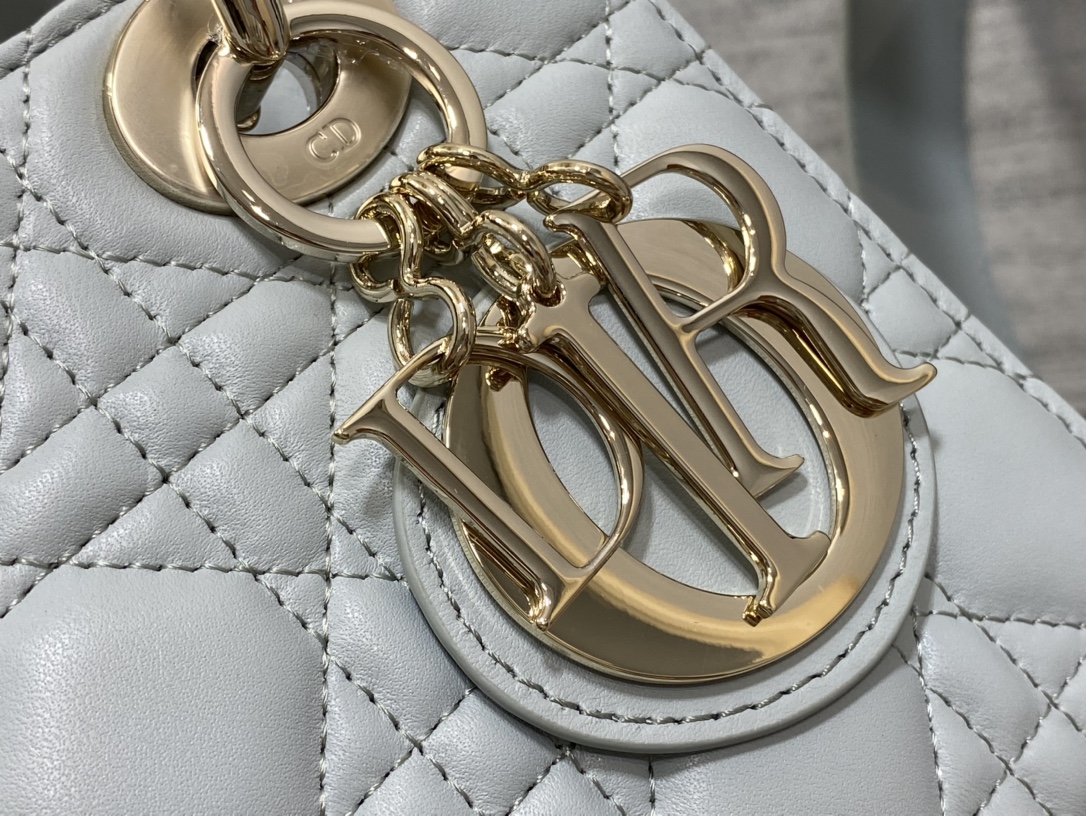 lady D*or bag-gold hardware-20*16.5*8cm