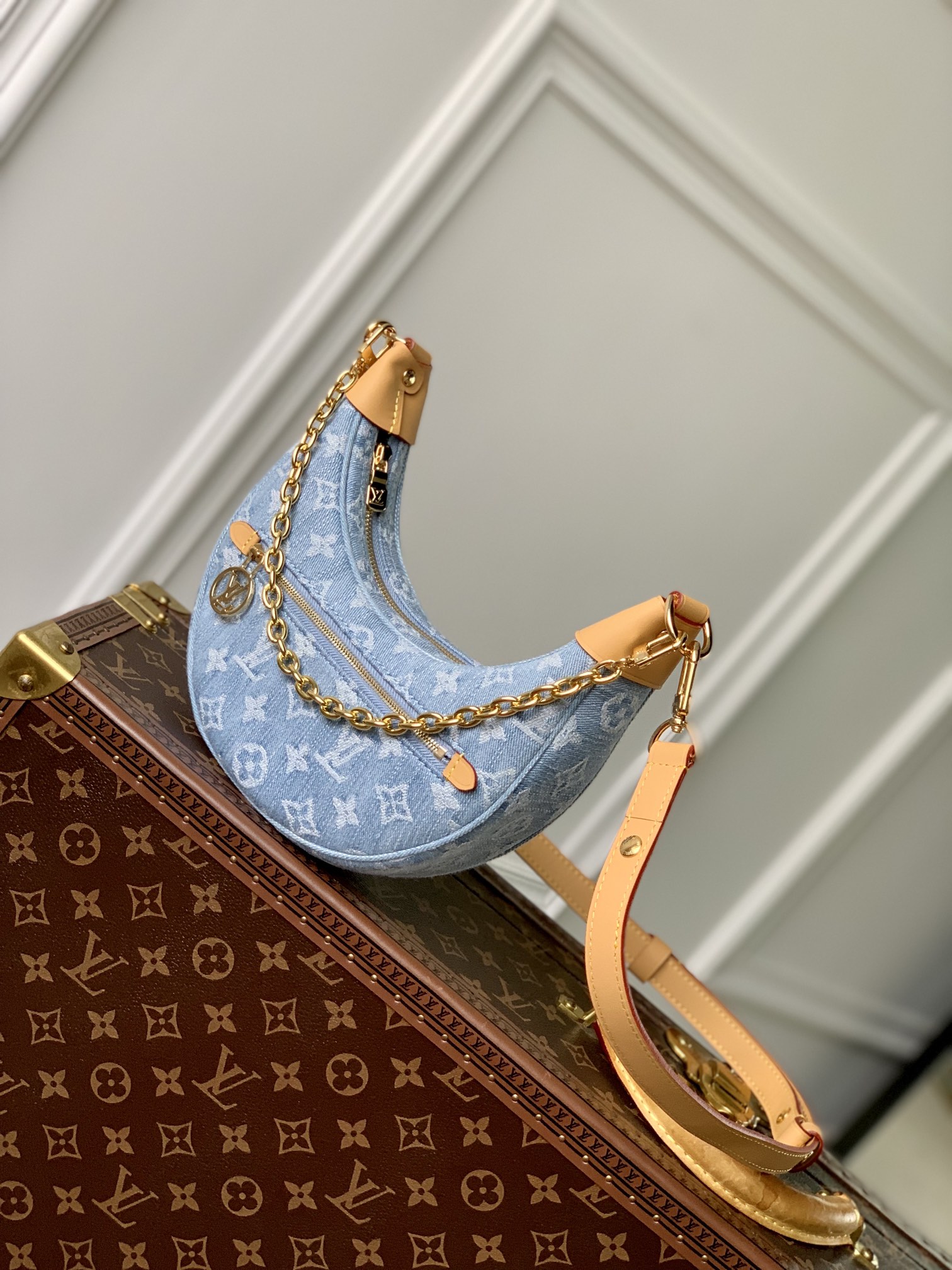 l0*is V*t0n loop handbags-m11267-23*13*6cm