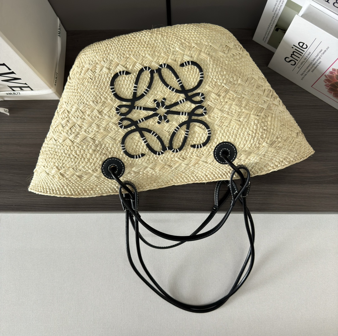 L0ew* anagram basket tote-46*27*30cm