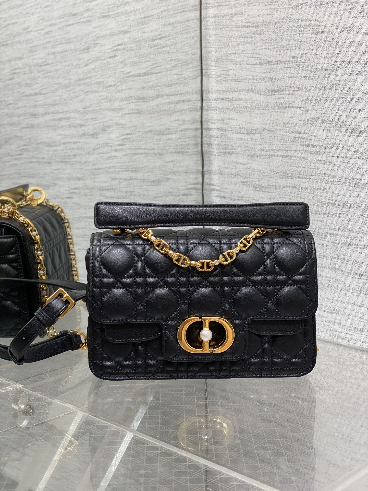 small D*or jolie top handle bag-22*8*14cm