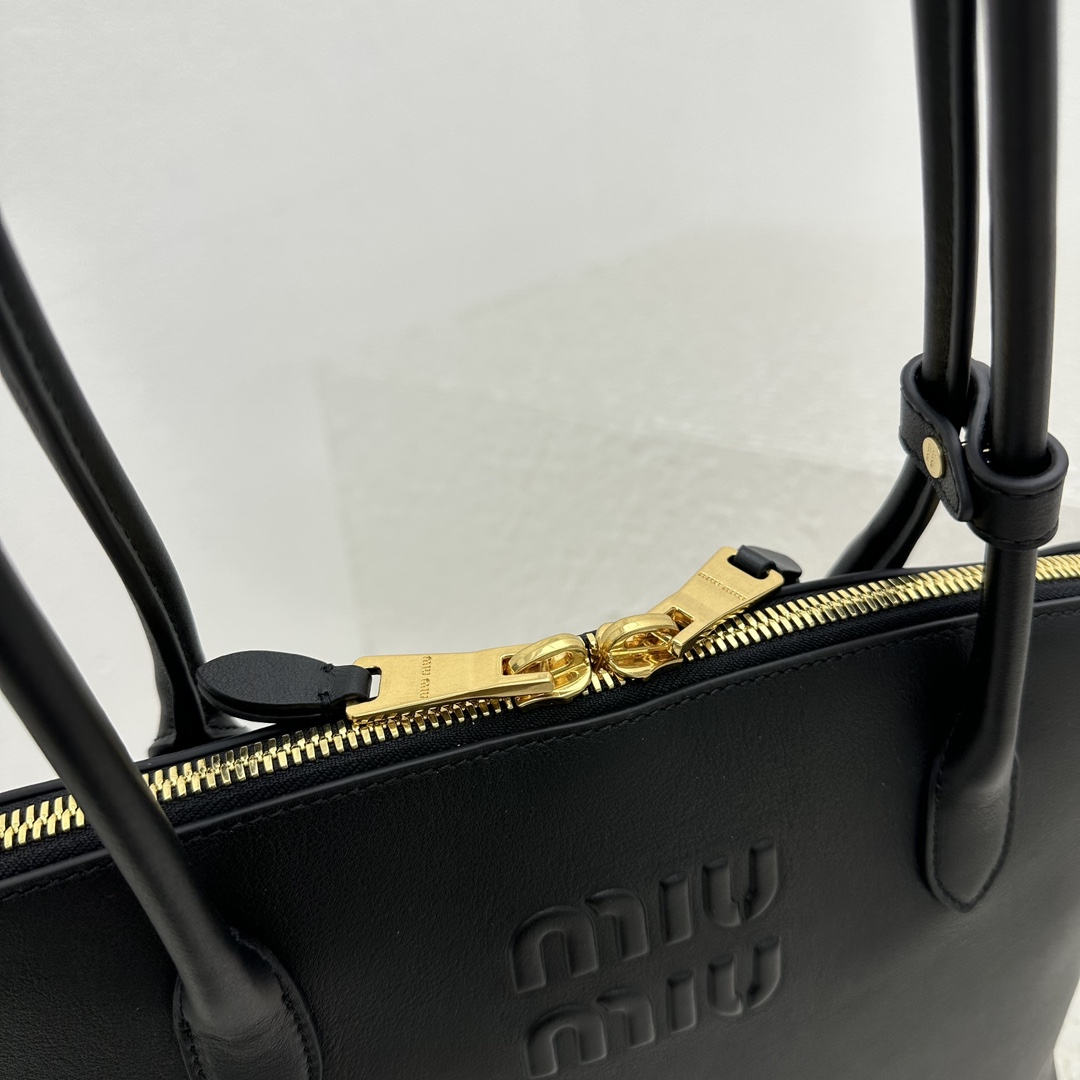 M*um*u casual style plain leather elegant style bridal logo-39*17*28cm