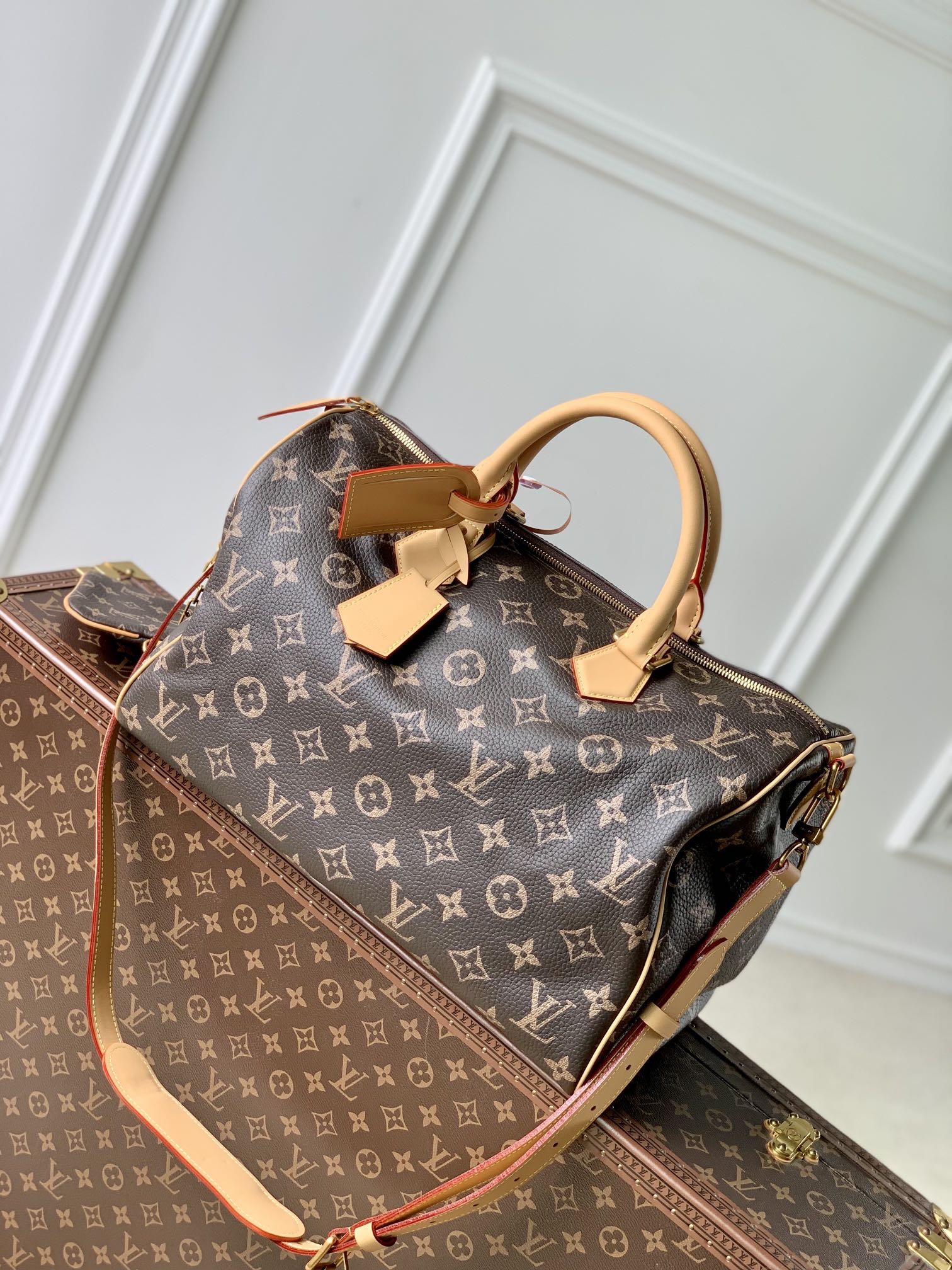 l0*is V*t0n speedy p9 bandoulière 40 monogram leather -40 x 26 x 23cm