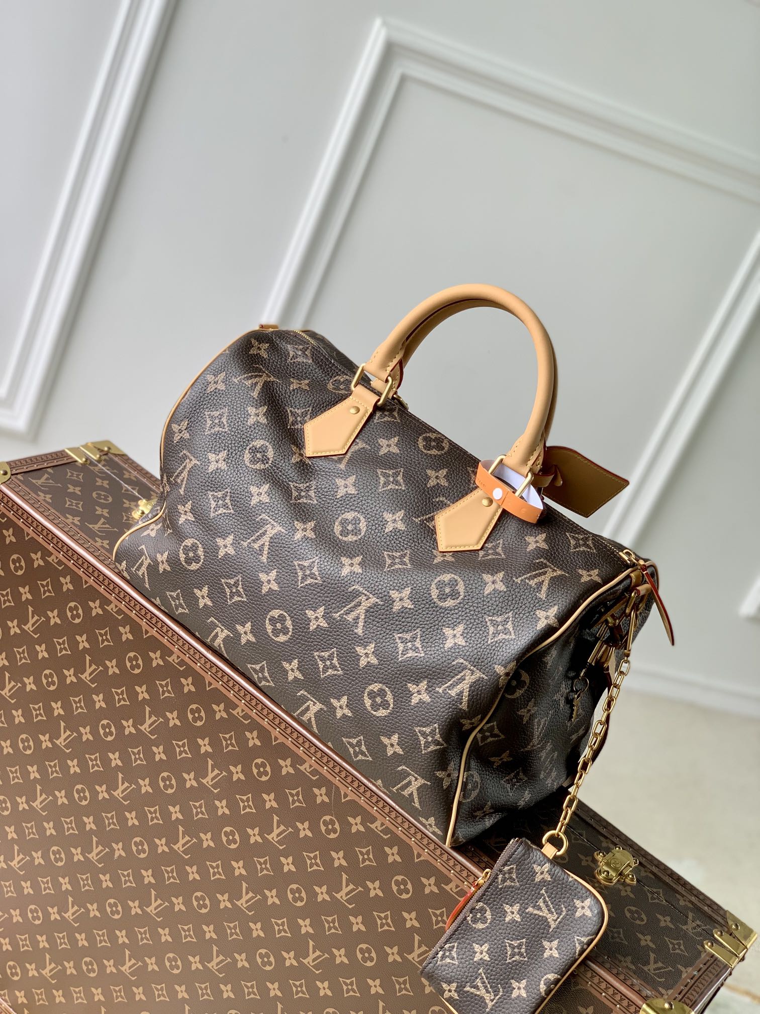 l0*is V*t0n speedy p9 bandoulière 40 monogram leather -40 x 26 x 23cm