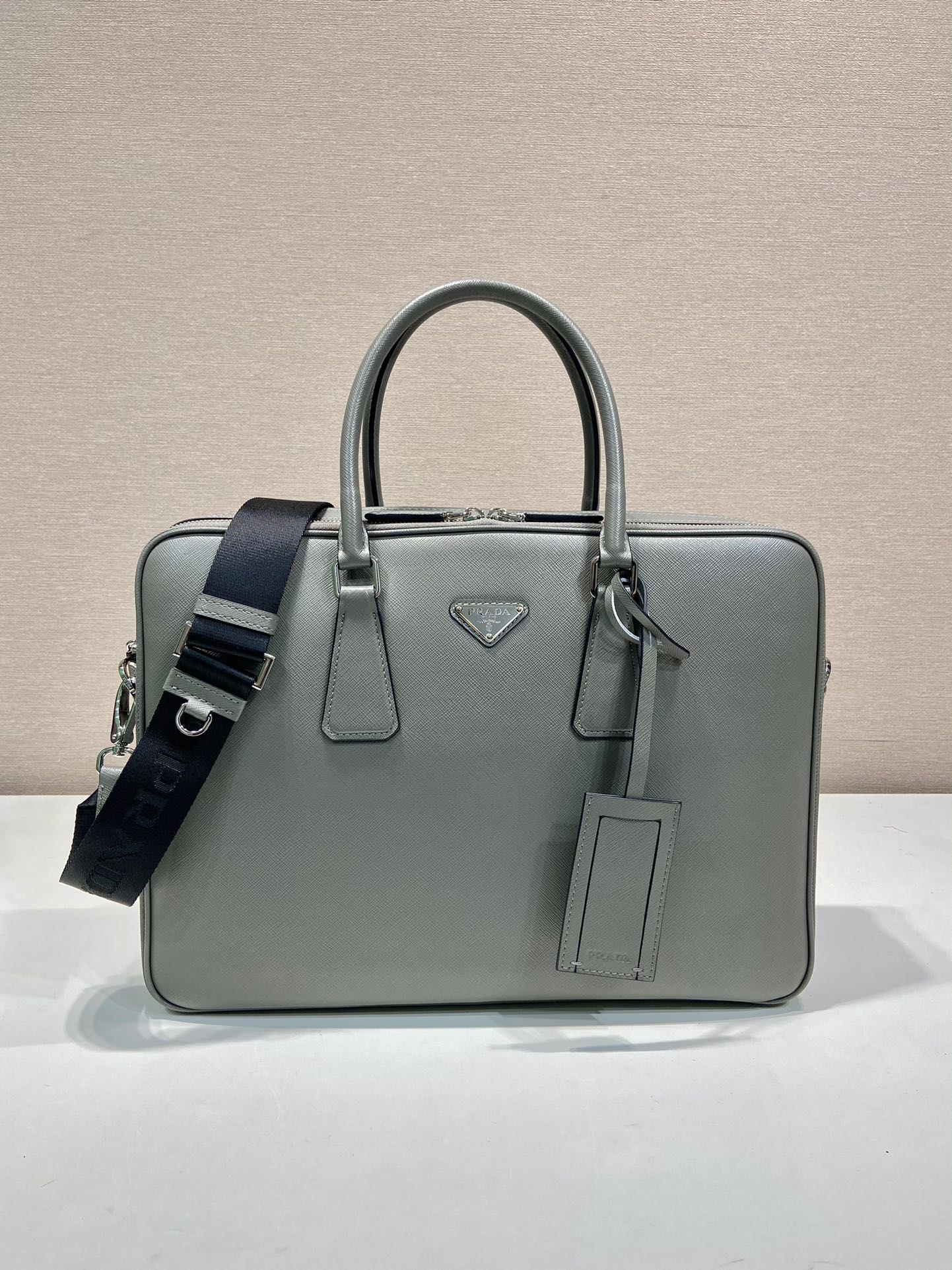Pra*a | saffiano leather work bag-2ve022-36*28*6.5cm