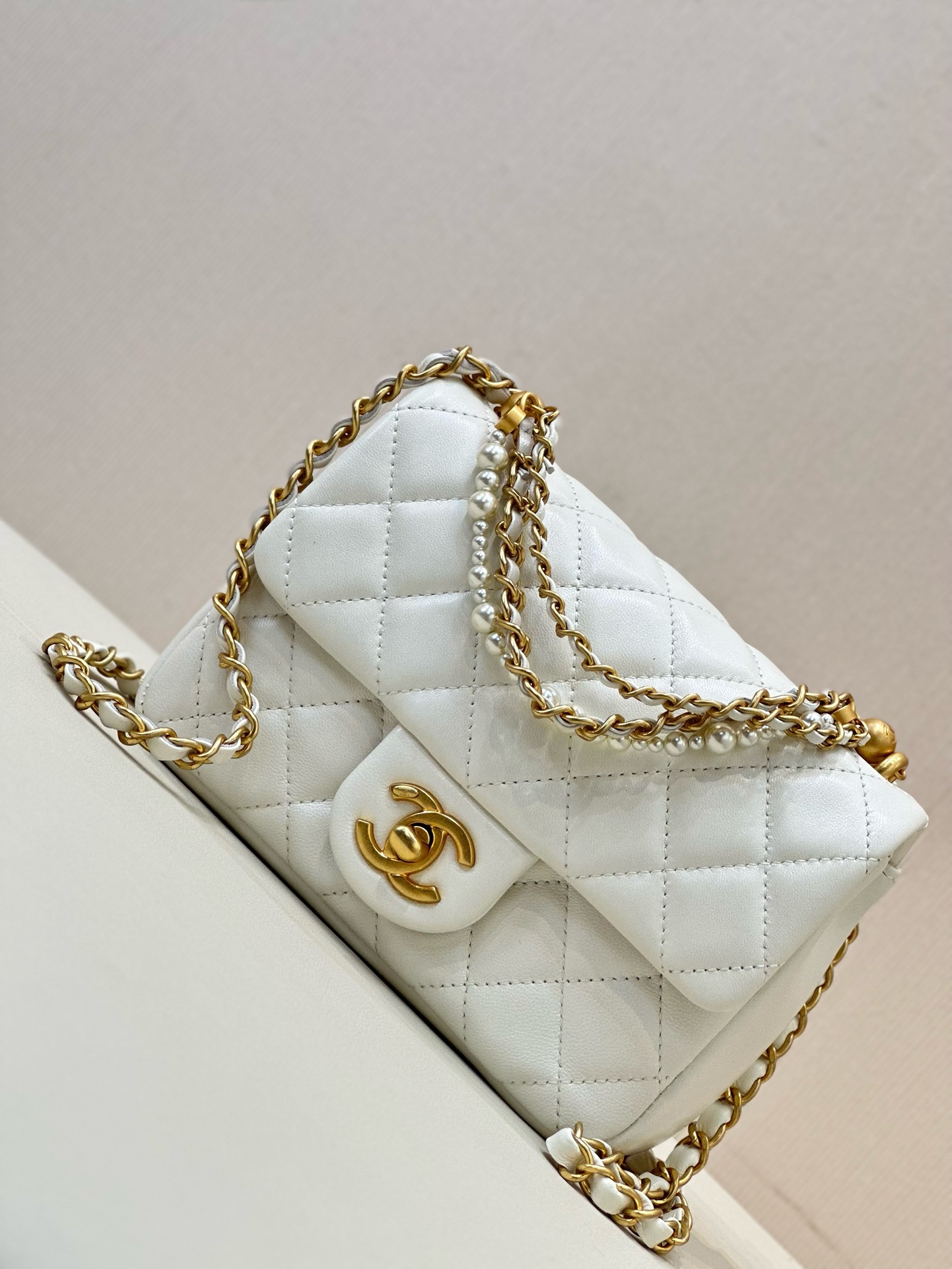 Ch@nel Flap Bag-12.5*17*5CM