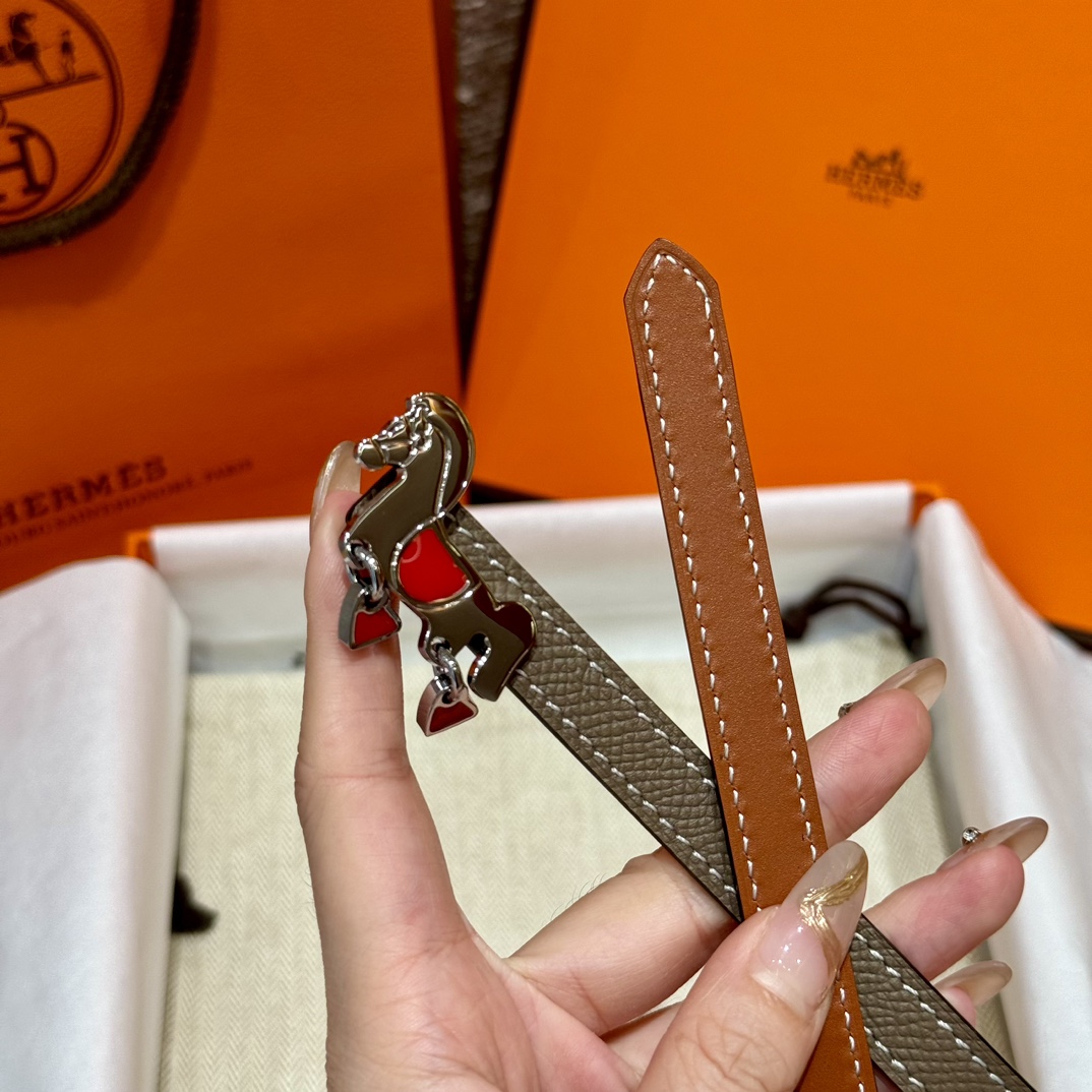 H**mes belt-1.3cm