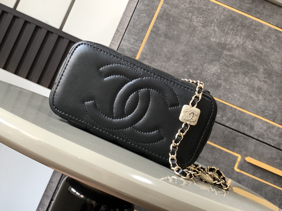 Ch@nel Cosmetic Bag-10X17x8CM