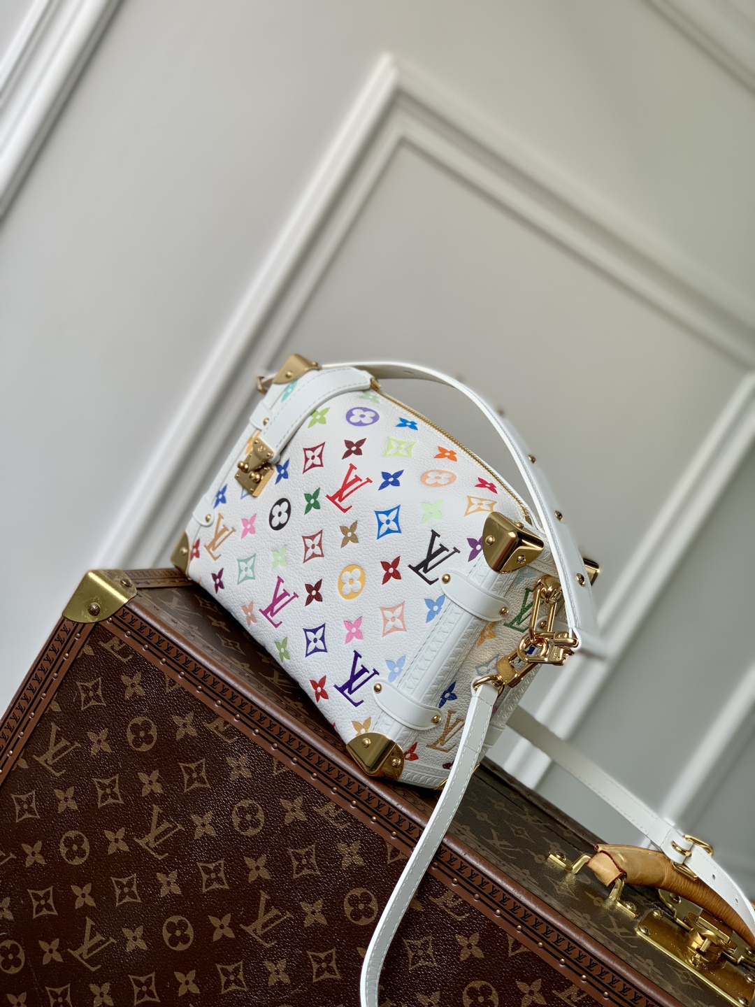 LV x TM Side Trunk MM H27 - Women - Handbags-M14046-16 x 8.5 x 23.5CM