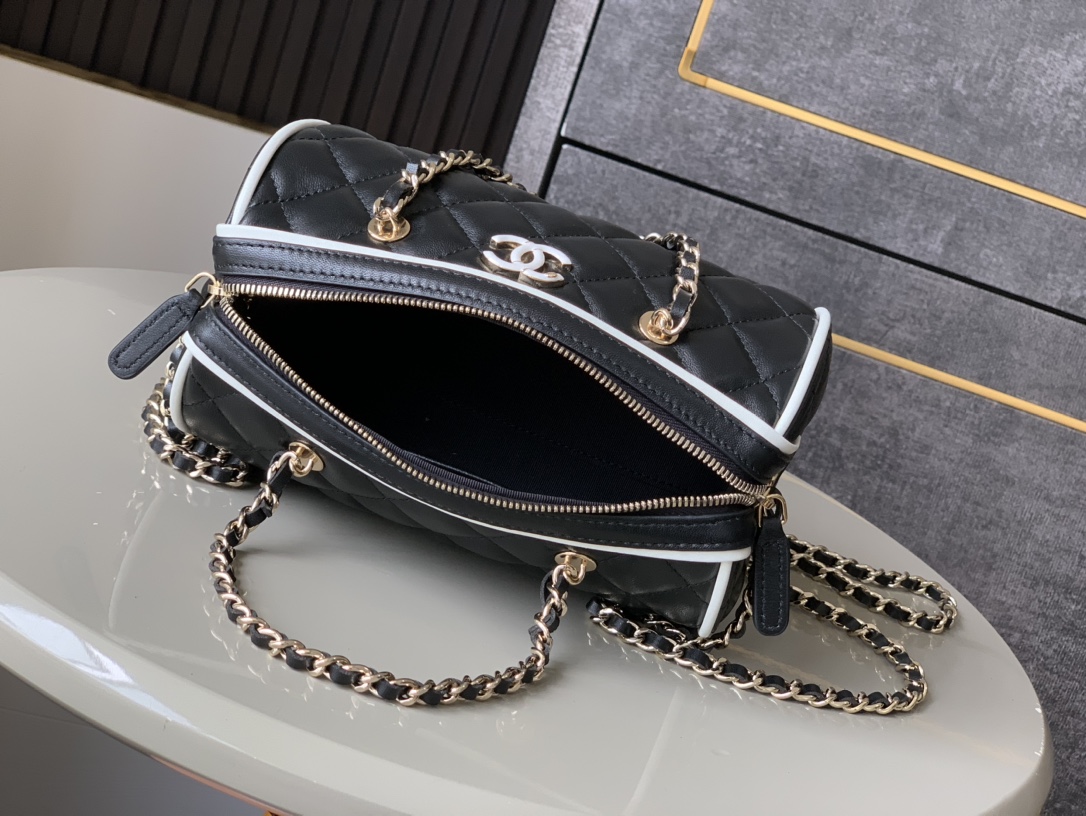 Ch@nel Bowling Bag-11.5*18.5*11CM