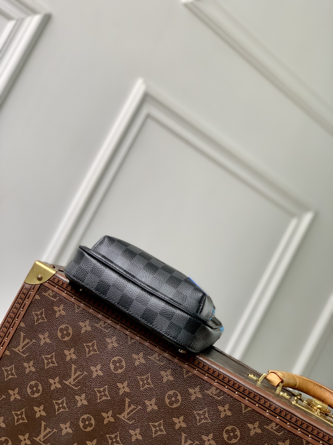 l0vis Vvtt0n damier graphite avenue bag-20 *31 x*10cm