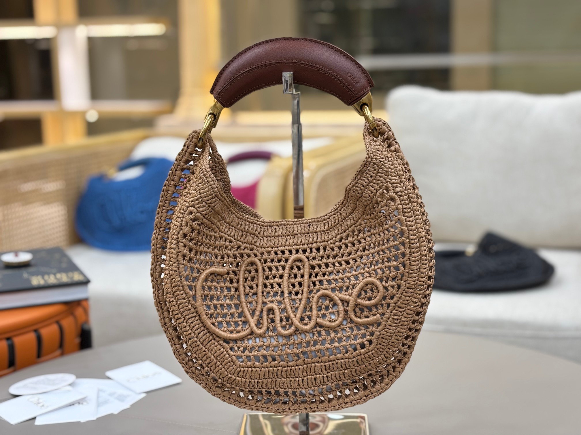 Ch10é 25s summer banana hobo bag-36*21.5*2cm