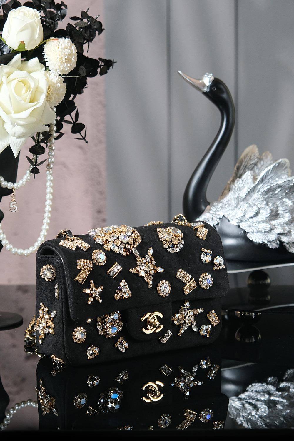 Ch@nel Flap Bag-13*20*7CM