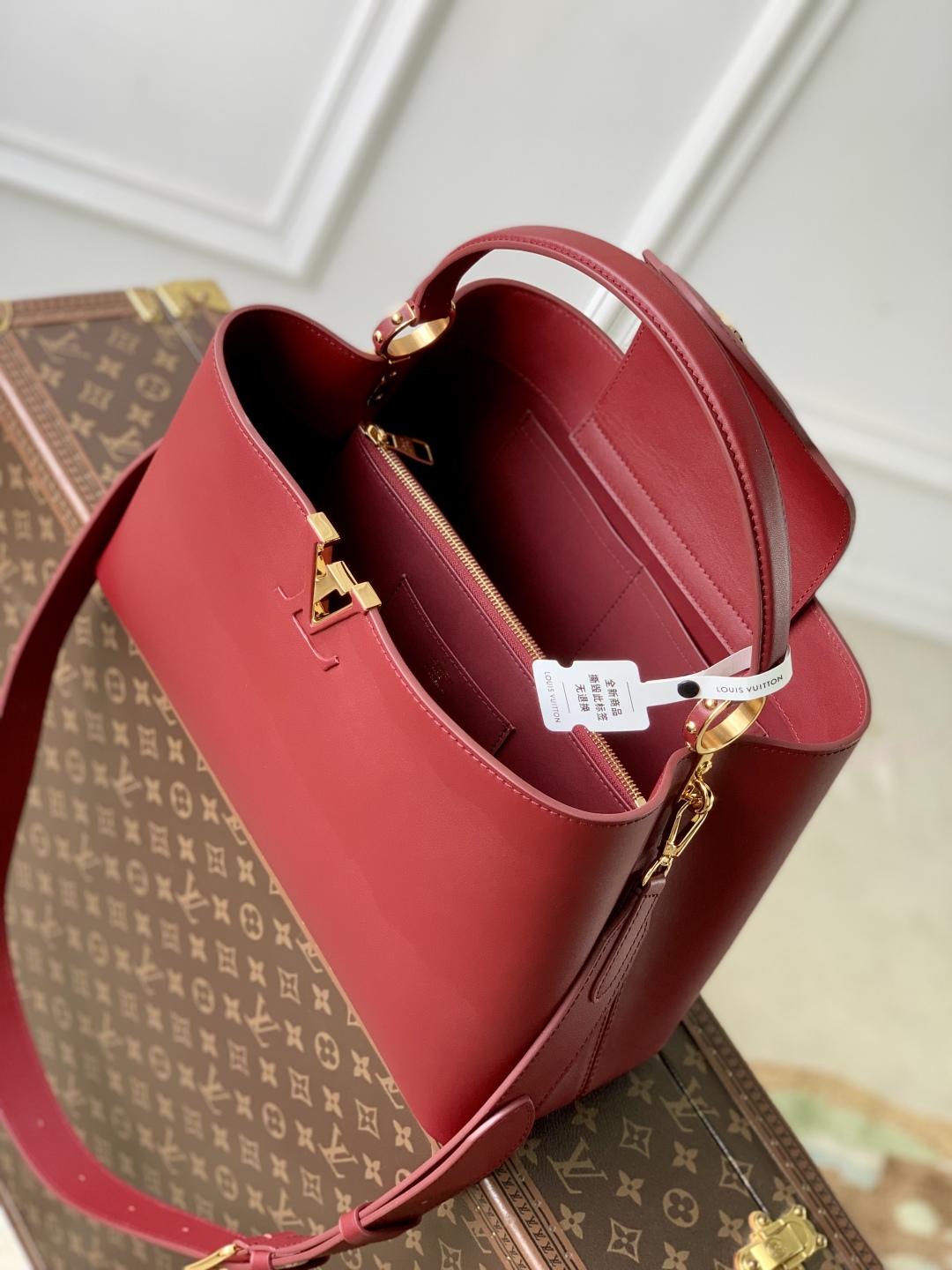 l0vis Vvtt0n capucines souple handlebag-38 x 23 x 16cm