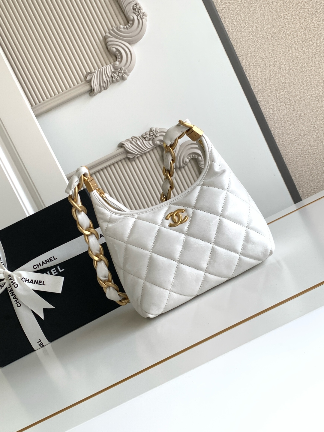 Ch@nel 2025SS Hobo Bag-22.5x19.5x8.5CM