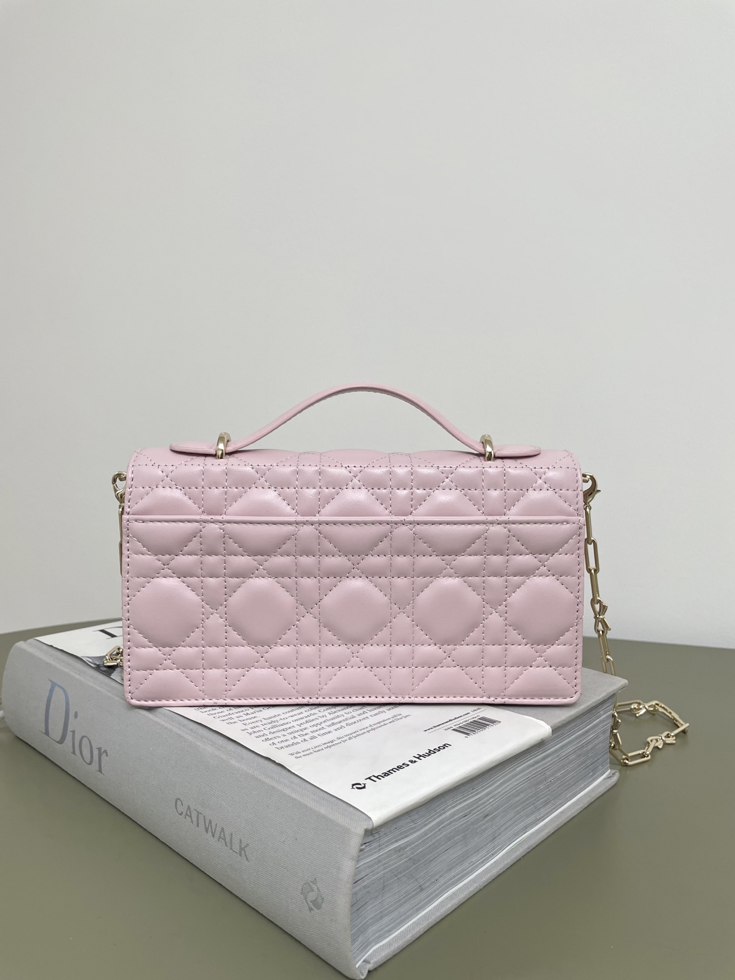 Diro My D10r Mini Bag Rouge Hermitage Cannage Lambskin-21*11.5*4.5CM