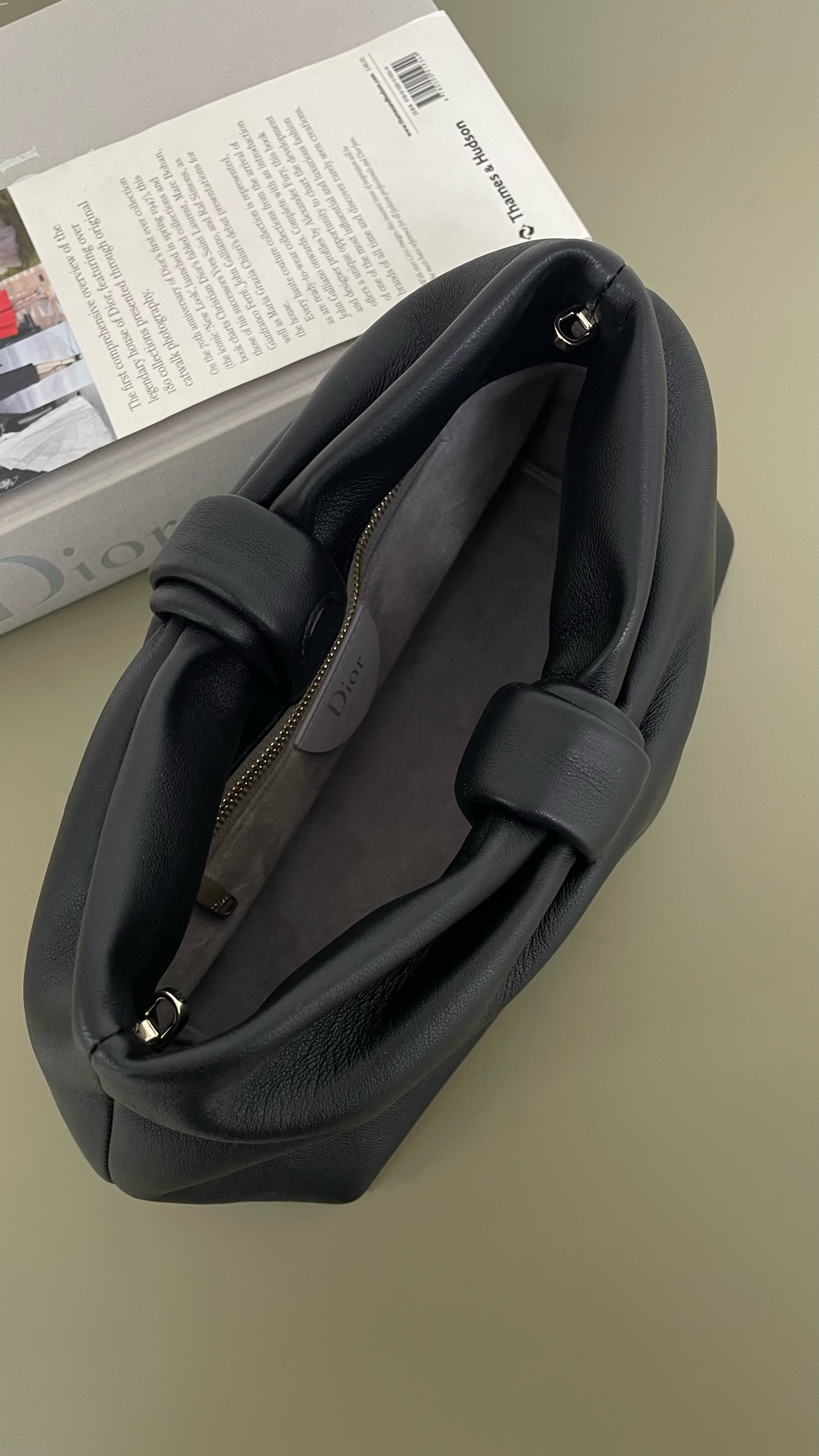 Diro Medium D10r Bow Bag Black Lambskin -26*10*16CM