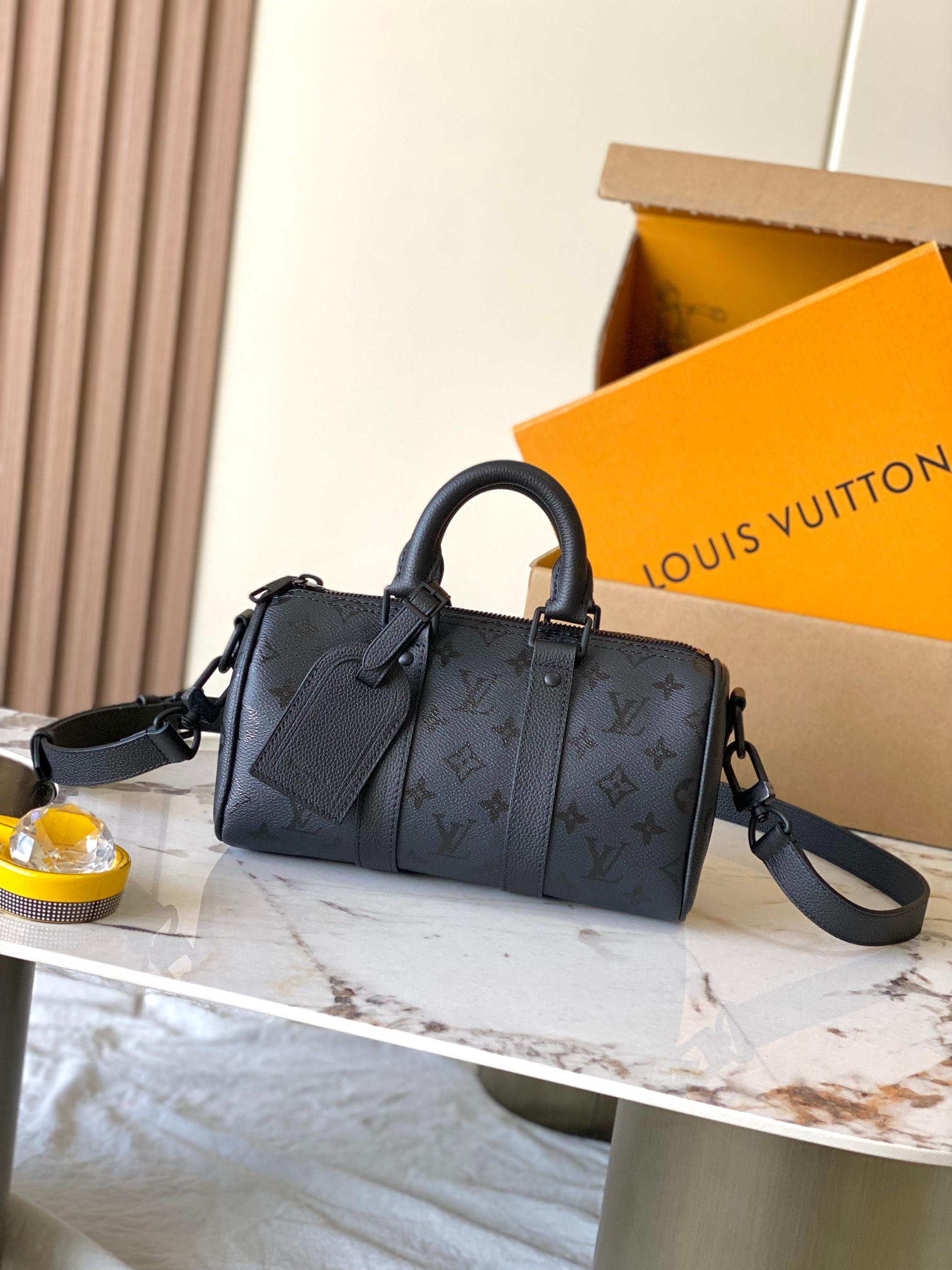 Lv Keepall Bandoulière 25-15*11*25CM