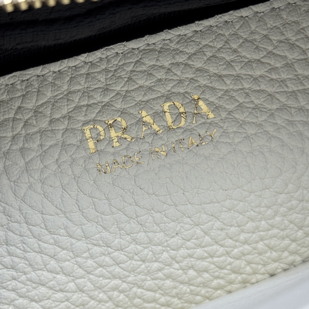 Pra*a Leather Shoulder Bag-1BH082-22*14*8CM