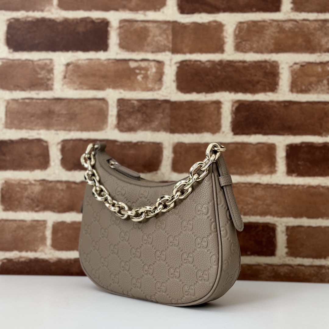 Gv*c* GG Emblem Medium Shoulder Bag-25.5*20CM